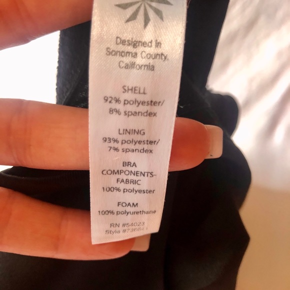 ATHLETA Black Racer back tank top - Picture 6 of 10